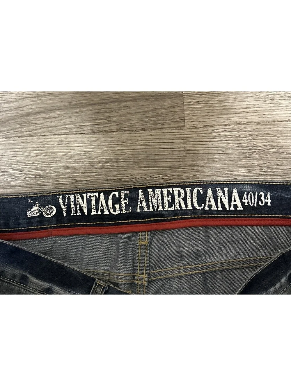 Denim Outpost Vintage Americana Jeans Mens 40X34 Blue Denim Distressed